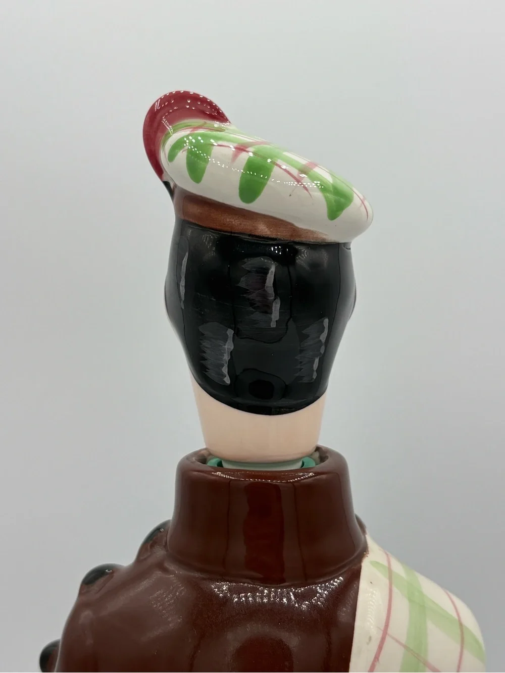 Vintage Scottish Bagpiper Scotch Liquor Decanter Ceramic Made in Korea